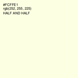 #FCFFE1 - Half and Half Color Image